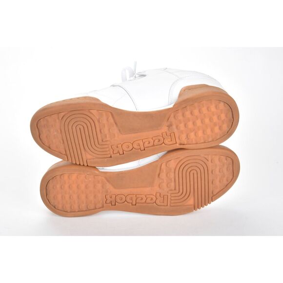 Reebok Men's Workout Plus White Leather Sneaker Size 9 - Picture 5 of 5